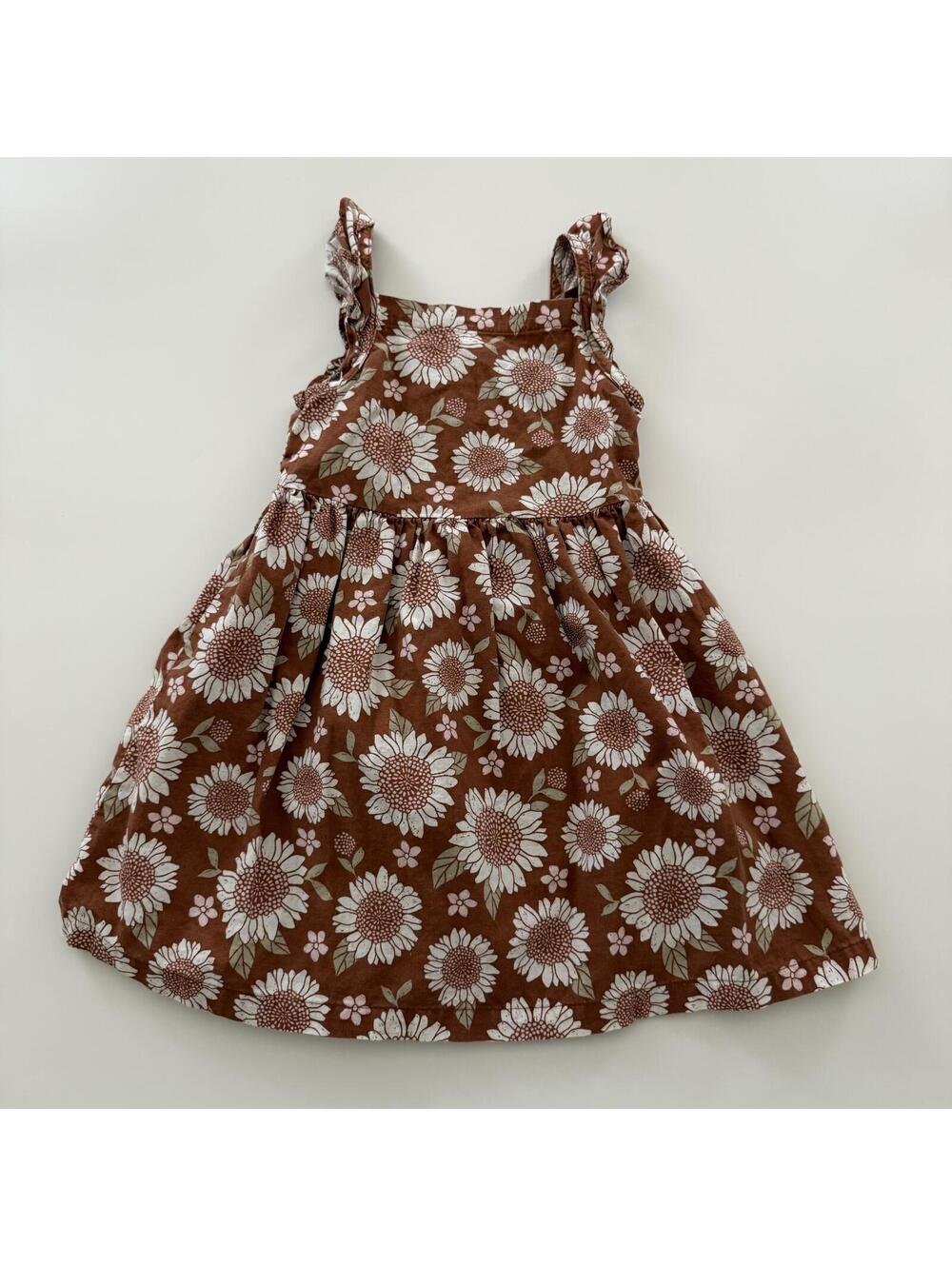 4t Brown Floral Dress